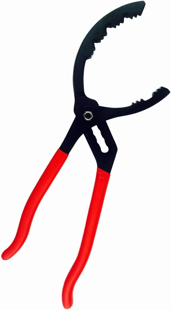Shonee Oil Filter Wrench, 50mm to 130mm Large Adjustable Oil Filter Plier, 14" Big Oil Filter Removal Tool for Engine Filters, Conduit, Fittings - Image 1